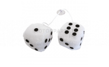 Image for Fuzzy dice white