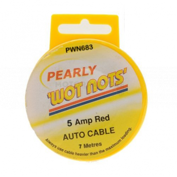 Image for WIRING CABLE SINGLE 5AMP X 7M RED