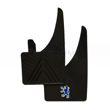 Image for MUD FLAPS (PAIR) PEUGEOT (WHITE)