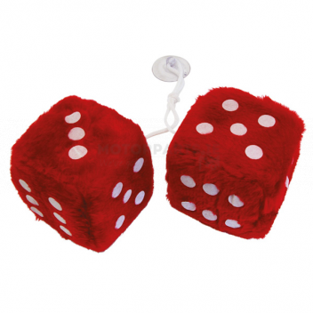 Image for Fuzzy dice red