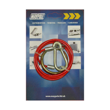 Image for MAYPOLE BREAKAWAY CABLE RED 1M x 2mm DP