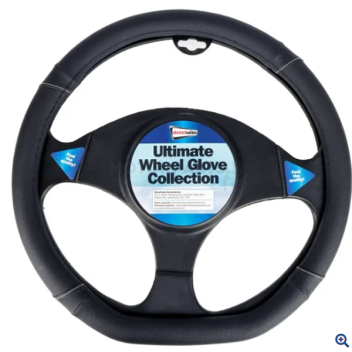 Image for STEERING COVER BLACK FLAT BOTTOM