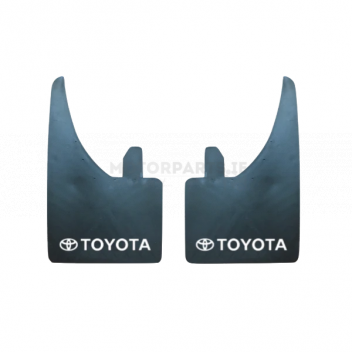 Image for MUD FLAPS (PAIR) TOYOTA (WHITE)