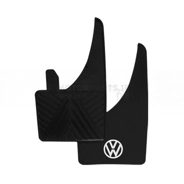 MUD FLAPS (PAIR) VW (WHITE) - Motorparts